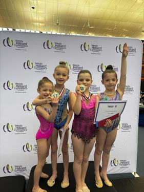 Phoenix team with their medals and team certificate after a competition